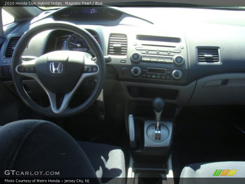 Magnetic Pearl / Blue 2010 Honda Civic Hybrid Sedan