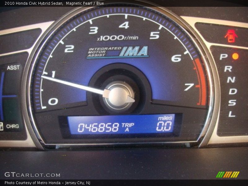 Magnetic Pearl / Blue 2010 Honda Civic Hybrid Sedan
