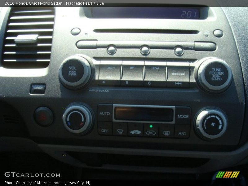 Magnetic Pearl / Blue 2010 Honda Civic Hybrid Sedan