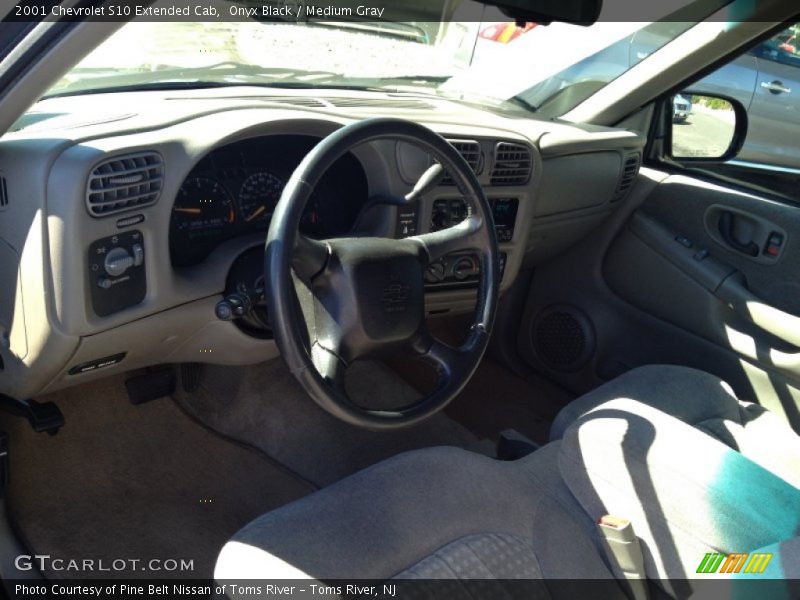 Onyx Black / Medium Gray 2001 Chevrolet S10 Extended Cab