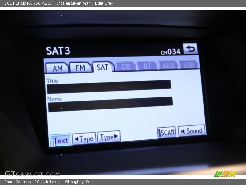 Tungsten Silver Pearl / Light Gray 2011 Lexus RX 350 AWD