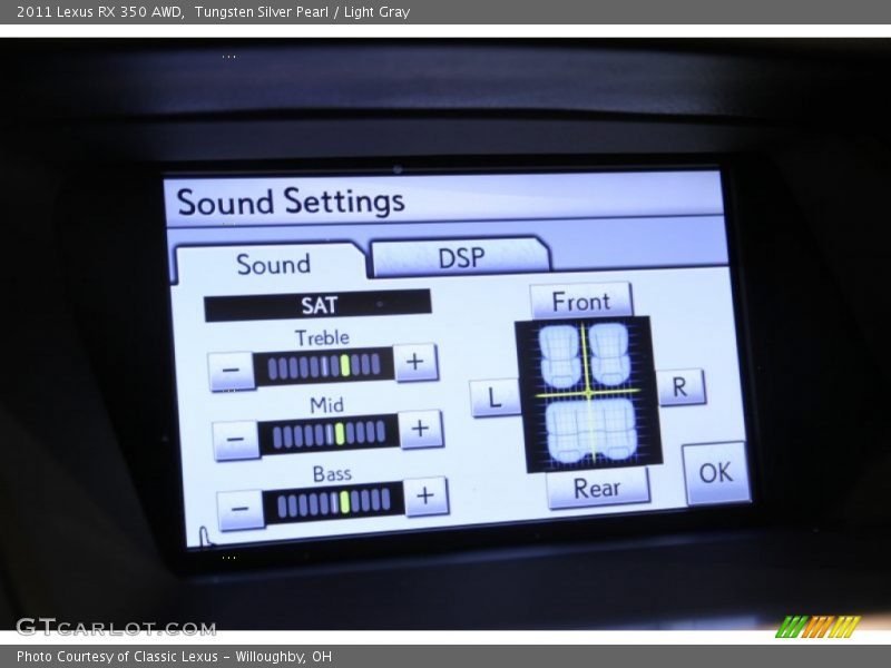 Tungsten Silver Pearl / Light Gray 2011 Lexus RX 350 AWD
