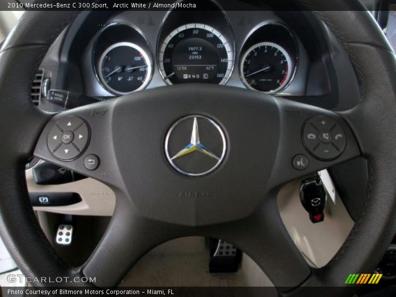 Arctic White / Almond/Mocha 2010 Mercedes-Benz C 300 Sport