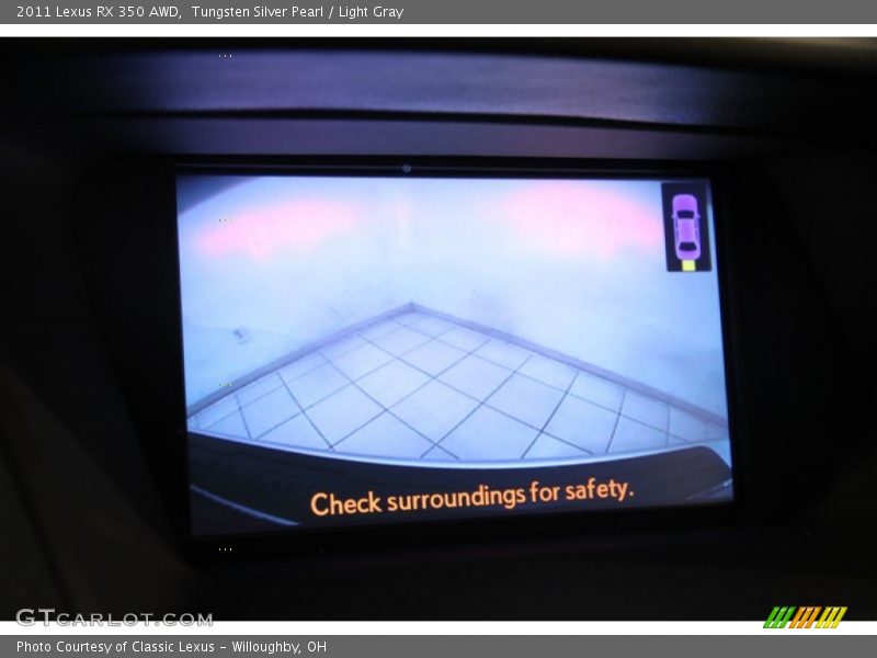 Tungsten Silver Pearl / Light Gray 2011 Lexus RX 350 AWD