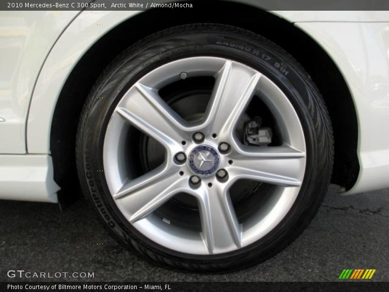 Arctic White / Almond/Mocha 2010 Mercedes-Benz C 300 Sport