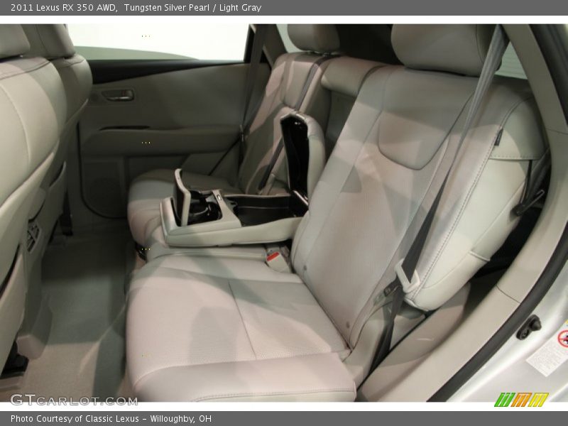 Tungsten Silver Pearl / Light Gray 2011 Lexus RX 350 AWD