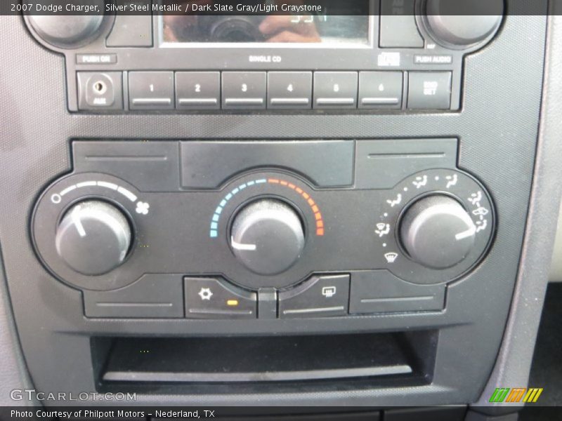 Silver Steel Metallic / Dark Slate Gray/Light Graystone 2007 Dodge Charger