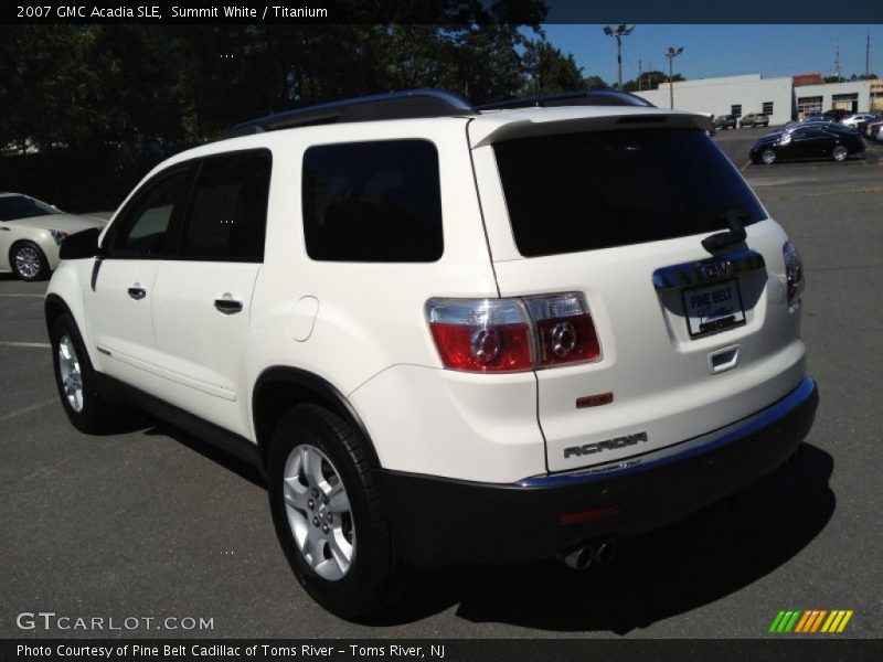 Summit White / Titanium 2007 GMC Acadia SLE