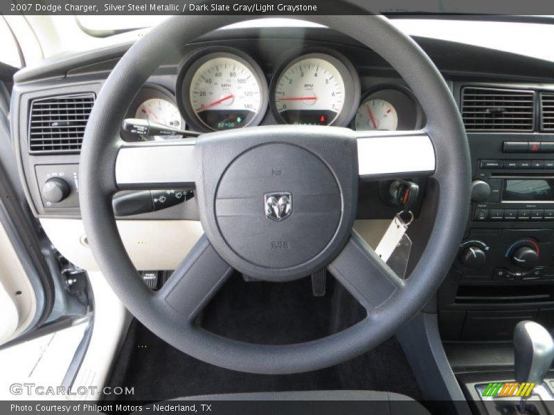 Silver Steel Metallic / Dark Slate Gray/Light Graystone 2007 Dodge Charger
