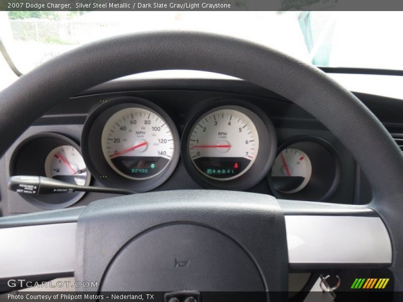 Silver Steel Metallic / Dark Slate Gray/Light Graystone 2007 Dodge Charger