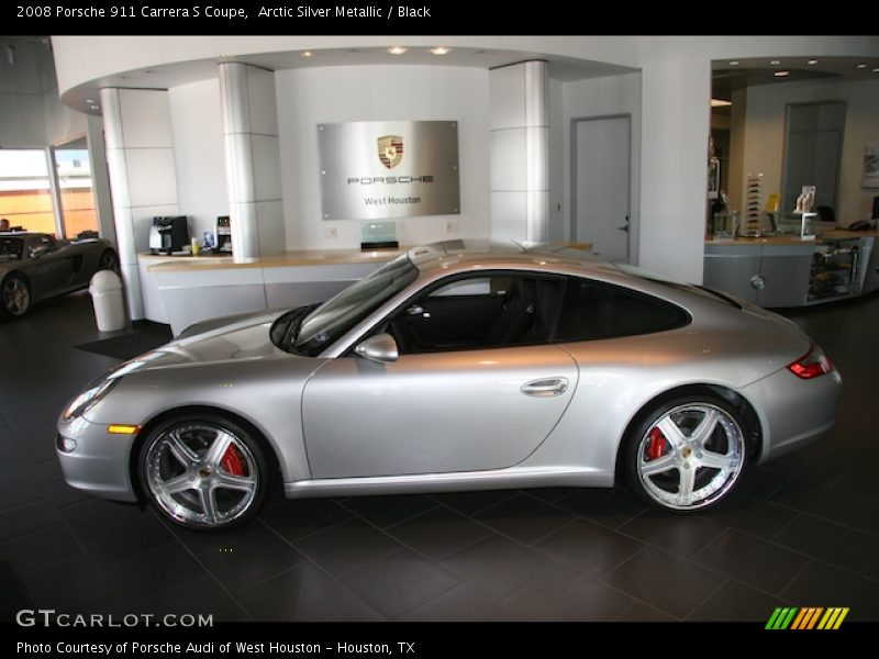 Arctic Silver Metallic / Black 2008 Porsche 911 Carrera S Coupe
