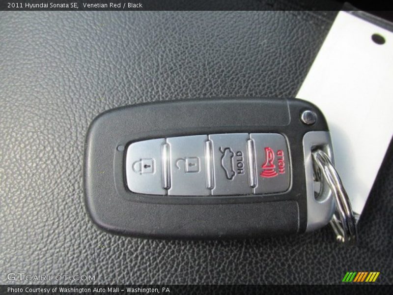 Venetian Red / Black 2011 Hyundai Sonata SE