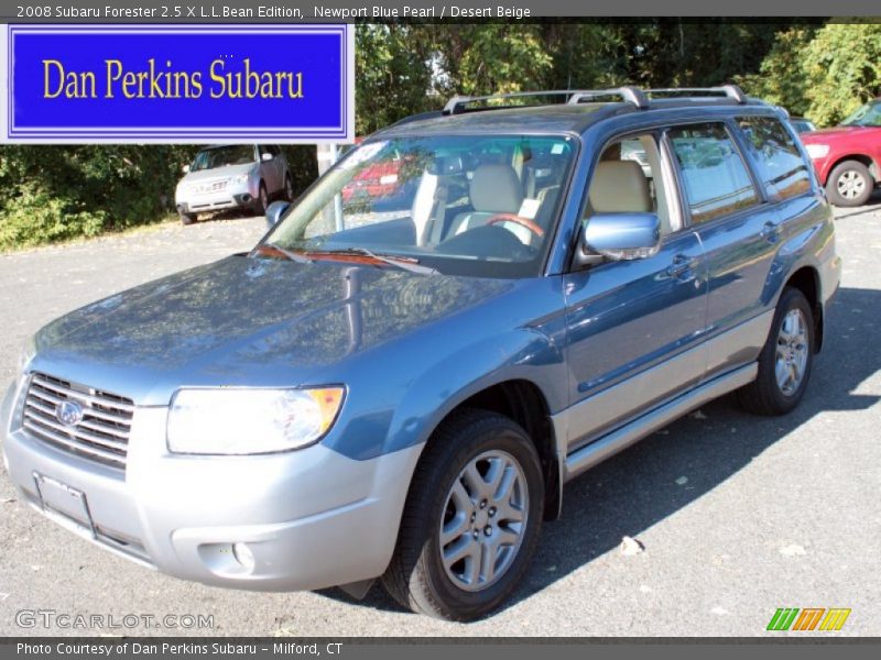 Newport Blue Pearl / Desert Beige 2008 Subaru Forester 2.5 X L.L.Bean Edition
