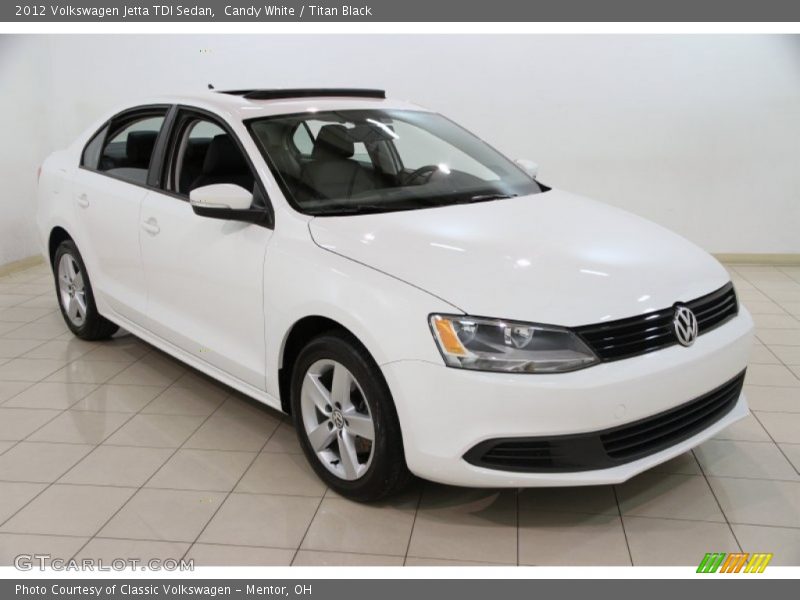 Candy White / Titan Black 2012 Volkswagen Jetta TDI Sedan