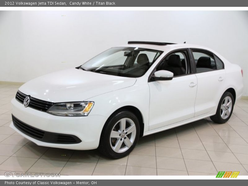 Candy White / Titan Black 2012 Volkswagen Jetta TDI Sedan