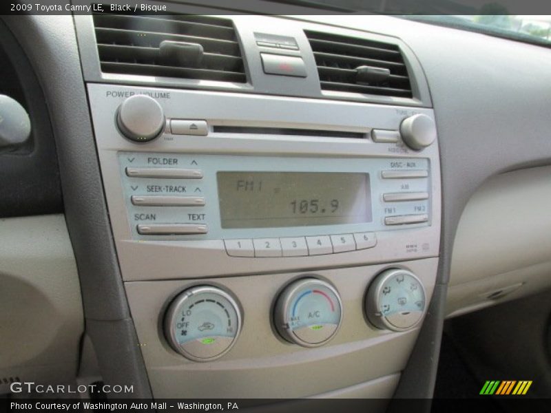 Black / Bisque 2009 Toyota Camry LE