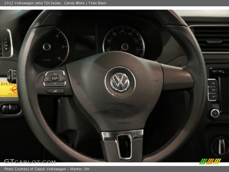 Candy White / Titan Black 2012 Volkswagen Jetta TDI Sedan