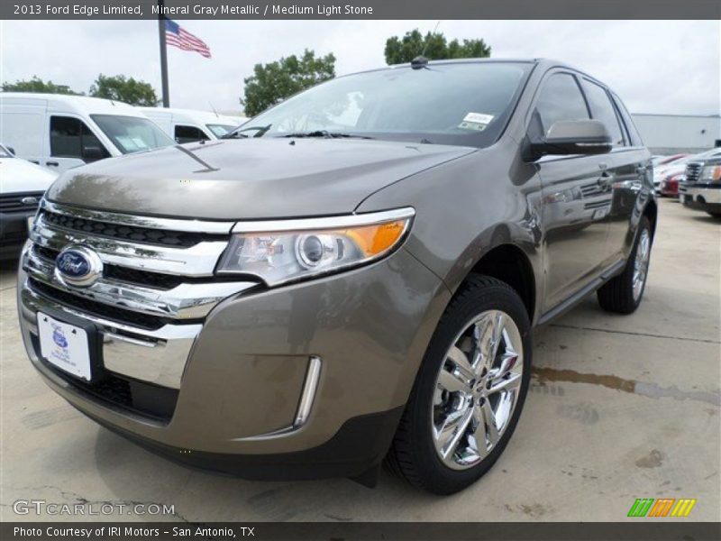 Mineral Gray Metallic / Medium Light Stone 2013 Ford Edge Limited