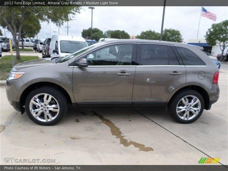 Mineral Gray Metallic / Medium Light Stone 2013 Ford Edge Limited