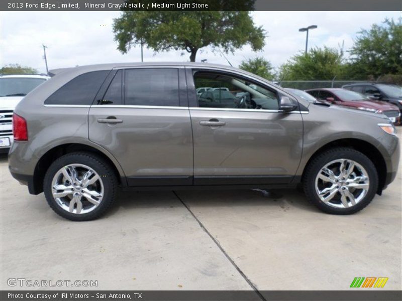 Mineral Gray Metallic / Medium Light Stone 2013 Ford Edge Limited