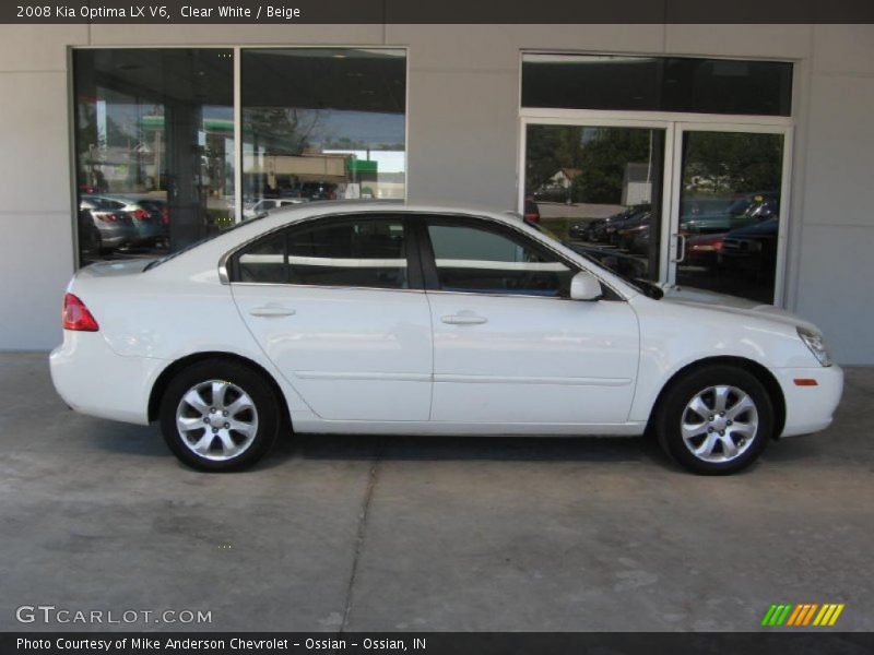 Clear White / Beige 2008 Kia Optima LX V6
