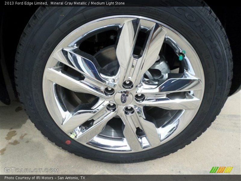 Mineral Gray Metallic / Medium Light Stone 2013 Ford Edge Limited