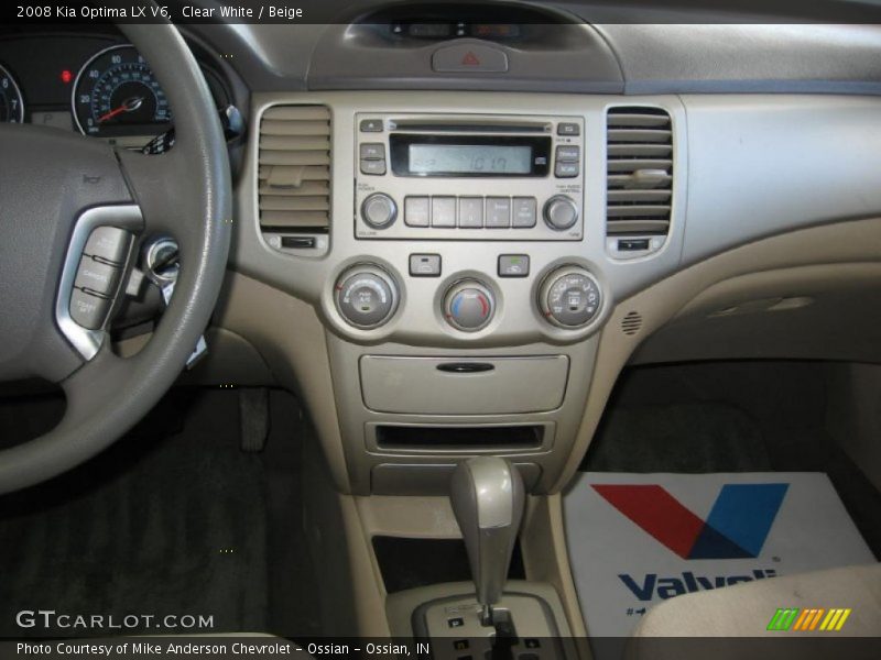 Clear White / Beige 2008 Kia Optima LX V6