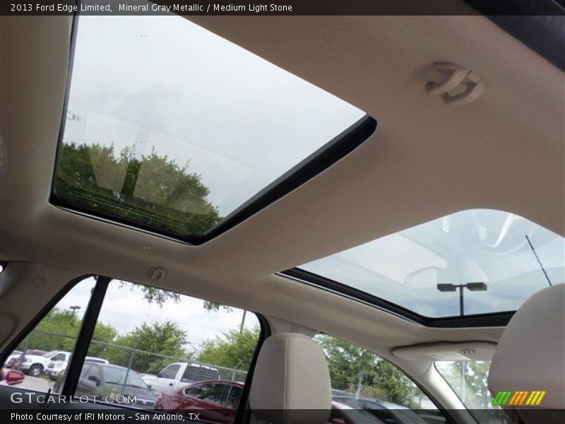 Mineral Gray Metallic / Medium Light Stone 2013 Ford Edge Limited