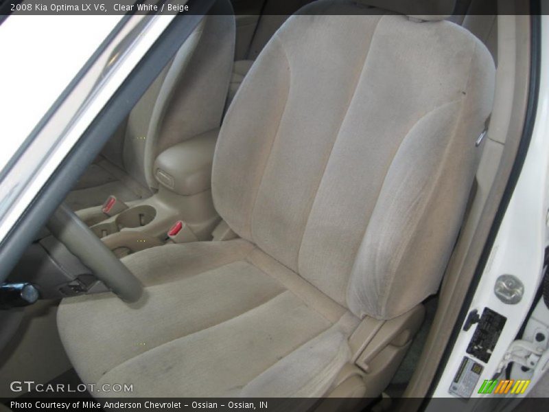 Clear White / Beige 2008 Kia Optima LX V6