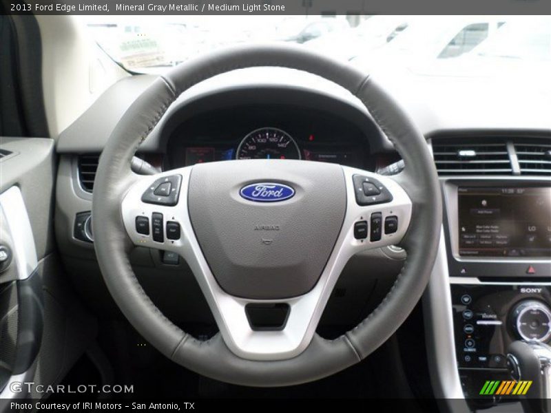 Mineral Gray Metallic / Medium Light Stone 2013 Ford Edge Limited