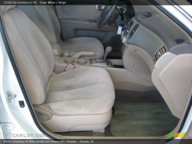 Clear White / Beige 2008 Kia Optima LX V6