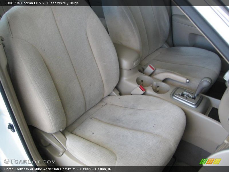 Clear White / Beige 2008 Kia Optima LX V6