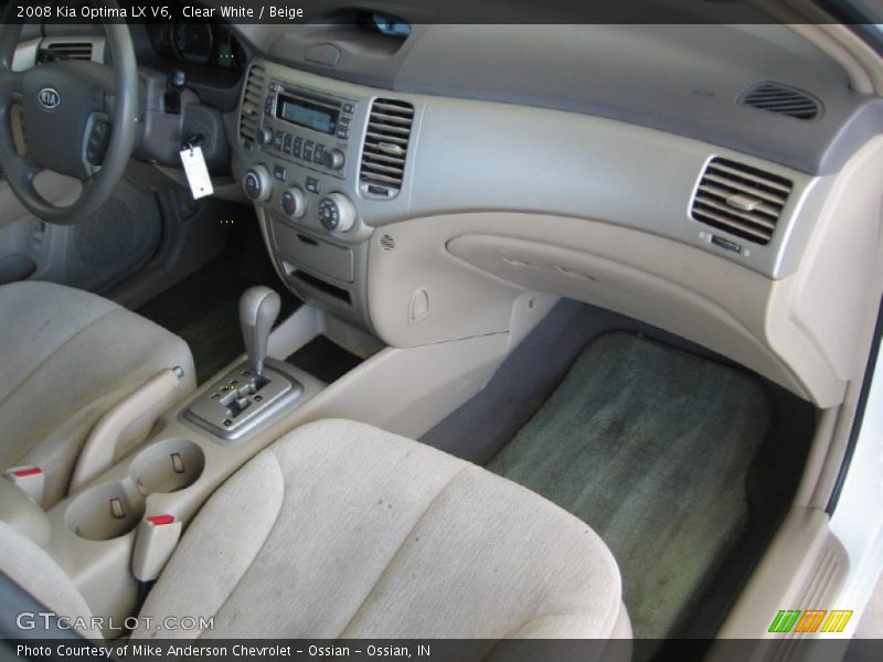 Clear White / Beige 2008 Kia Optima LX V6