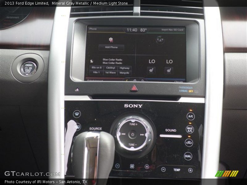 Mineral Gray Metallic / Medium Light Stone 2013 Ford Edge Limited