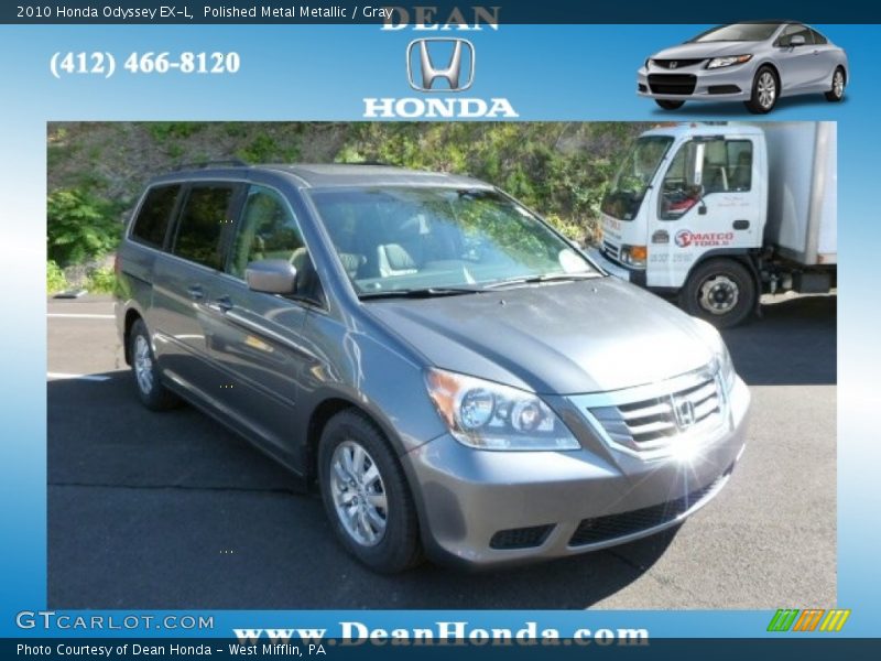 Polished Metal Metallic / Gray 2010 Honda Odyssey EX-L