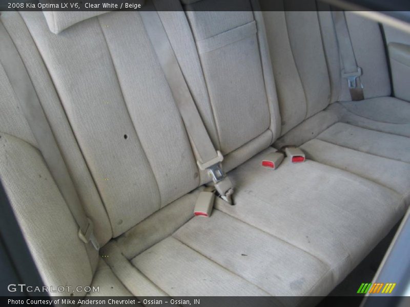 Clear White / Beige 2008 Kia Optima LX V6