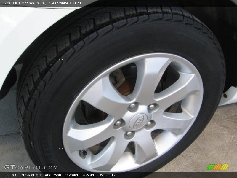 Clear White / Beige 2008 Kia Optima LX V6