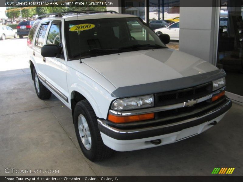 Summit White / Graphite Gray 2000 Chevrolet Blazer LS 4x4
