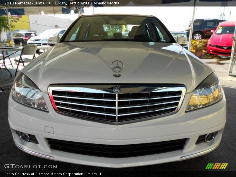 Arctic White / Almond/Mocha 2010 Mercedes-Benz C 300 Luxury