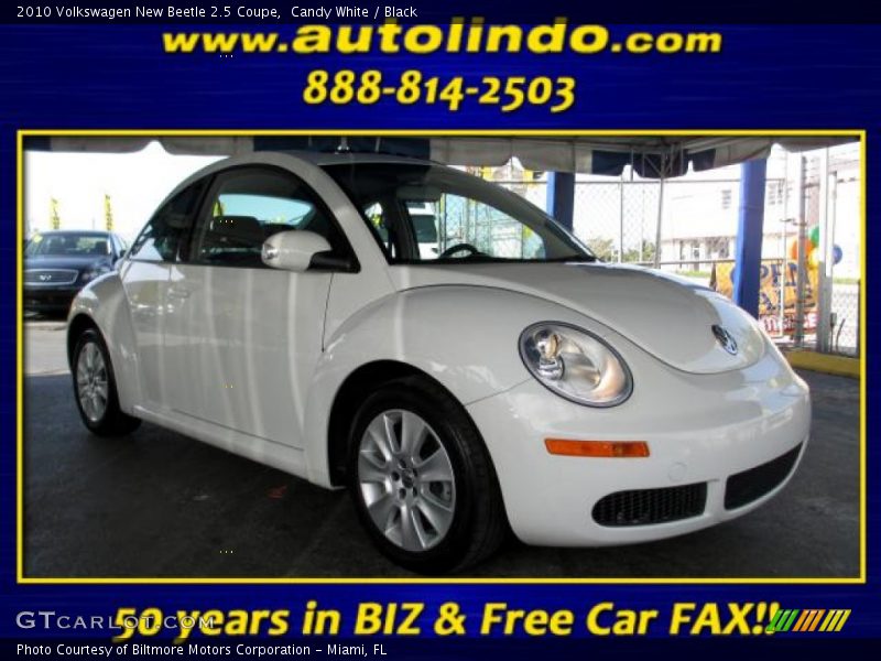 Candy White / Black 2010 Volkswagen New Beetle 2.5 Coupe