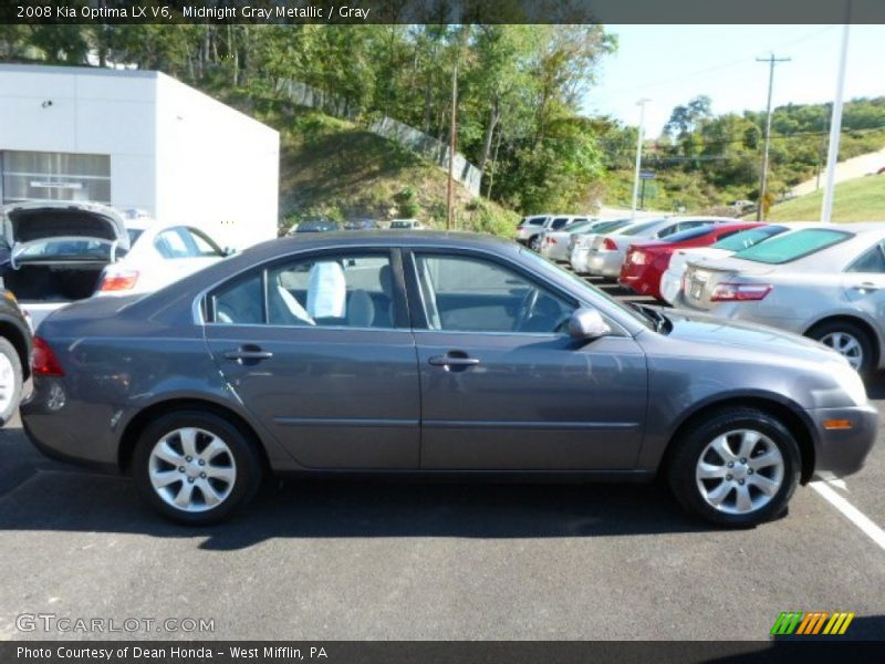 Midnight Gray Metallic / Gray 2008 Kia Optima LX V6