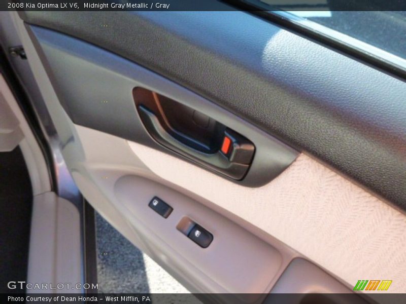 Midnight Gray Metallic / Gray 2008 Kia Optima LX V6