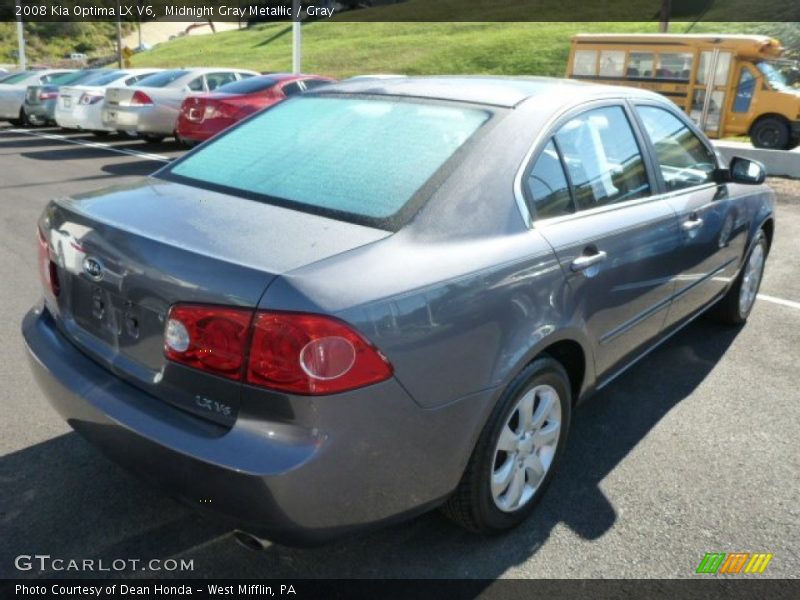 Midnight Gray Metallic / Gray 2008 Kia Optima LX V6