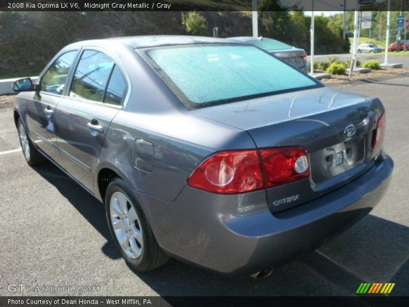 Midnight Gray Metallic / Gray 2008 Kia Optima LX V6