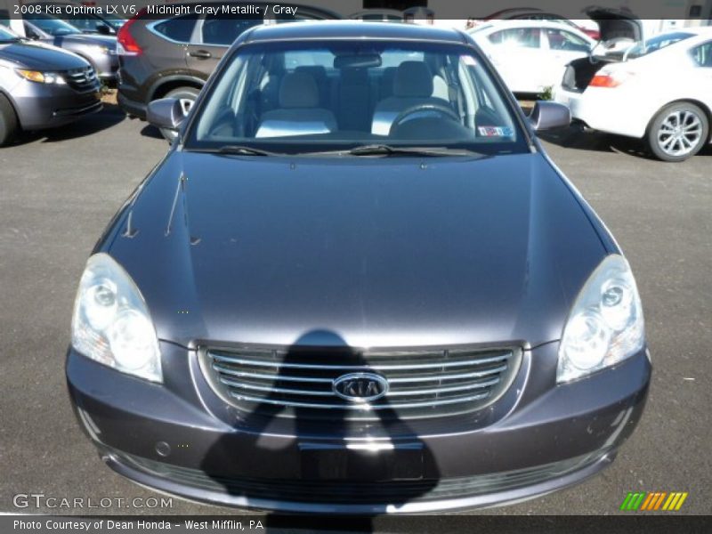 Midnight Gray Metallic / Gray 2008 Kia Optima LX V6