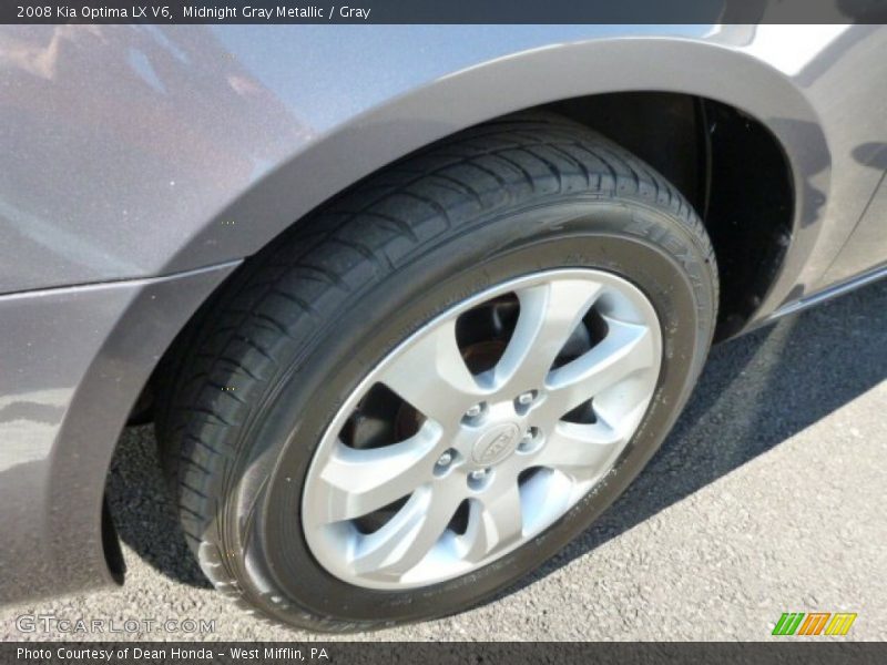 Midnight Gray Metallic / Gray 2008 Kia Optima LX V6