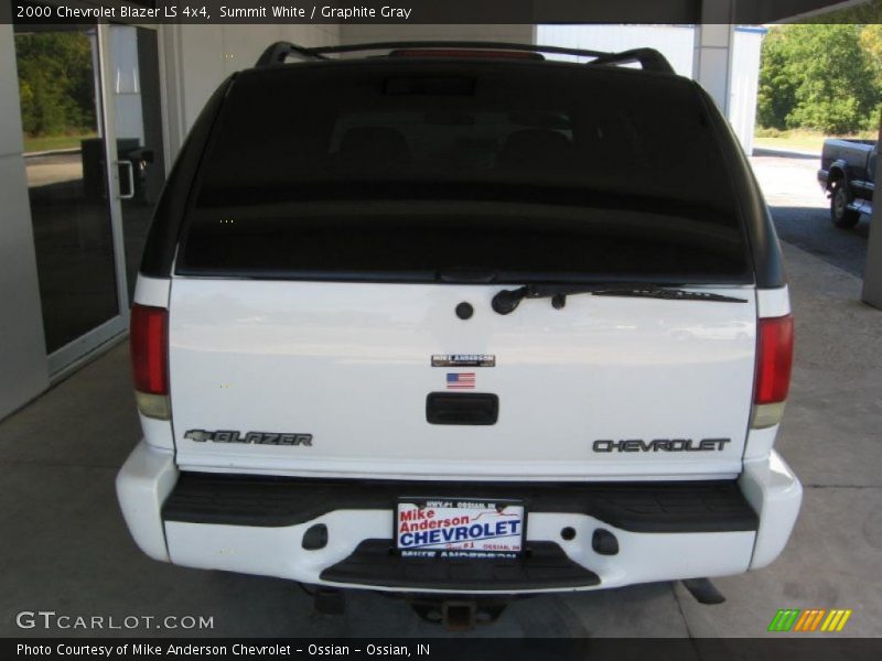Summit White / Graphite Gray 2000 Chevrolet Blazer LS 4x4