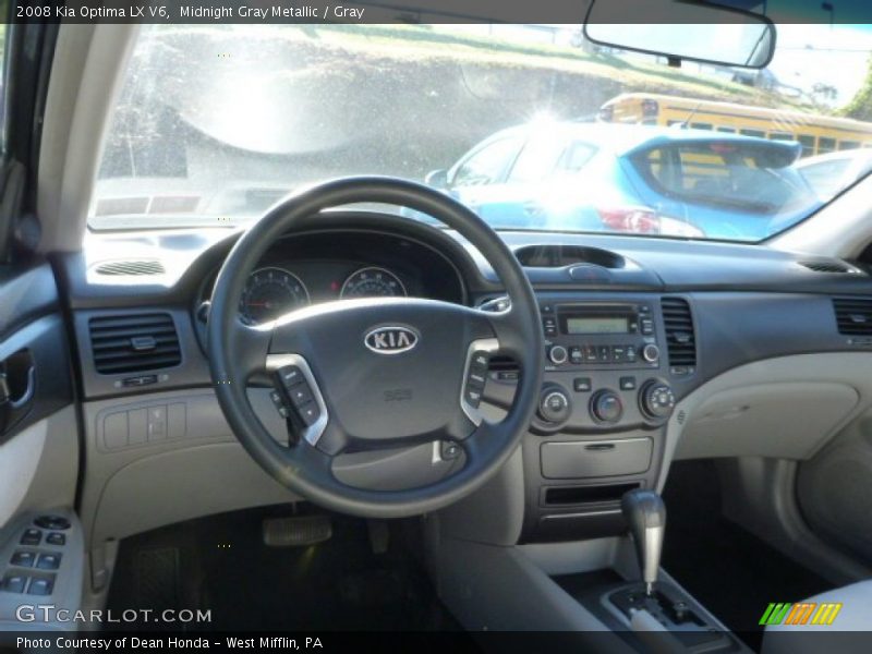 Midnight Gray Metallic / Gray 2008 Kia Optima LX V6