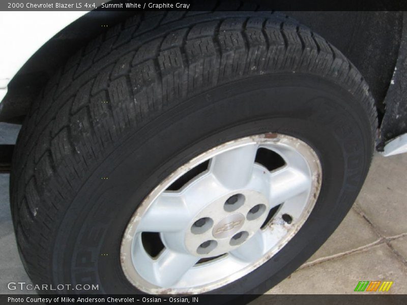 Summit White / Graphite Gray 2000 Chevrolet Blazer LS 4x4