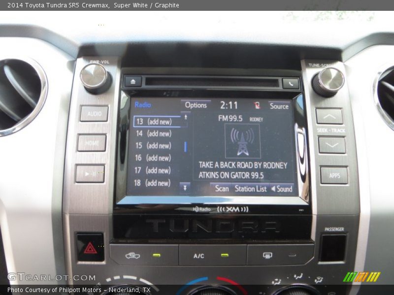 Controls of 2014 Tundra SR5 Crewmax